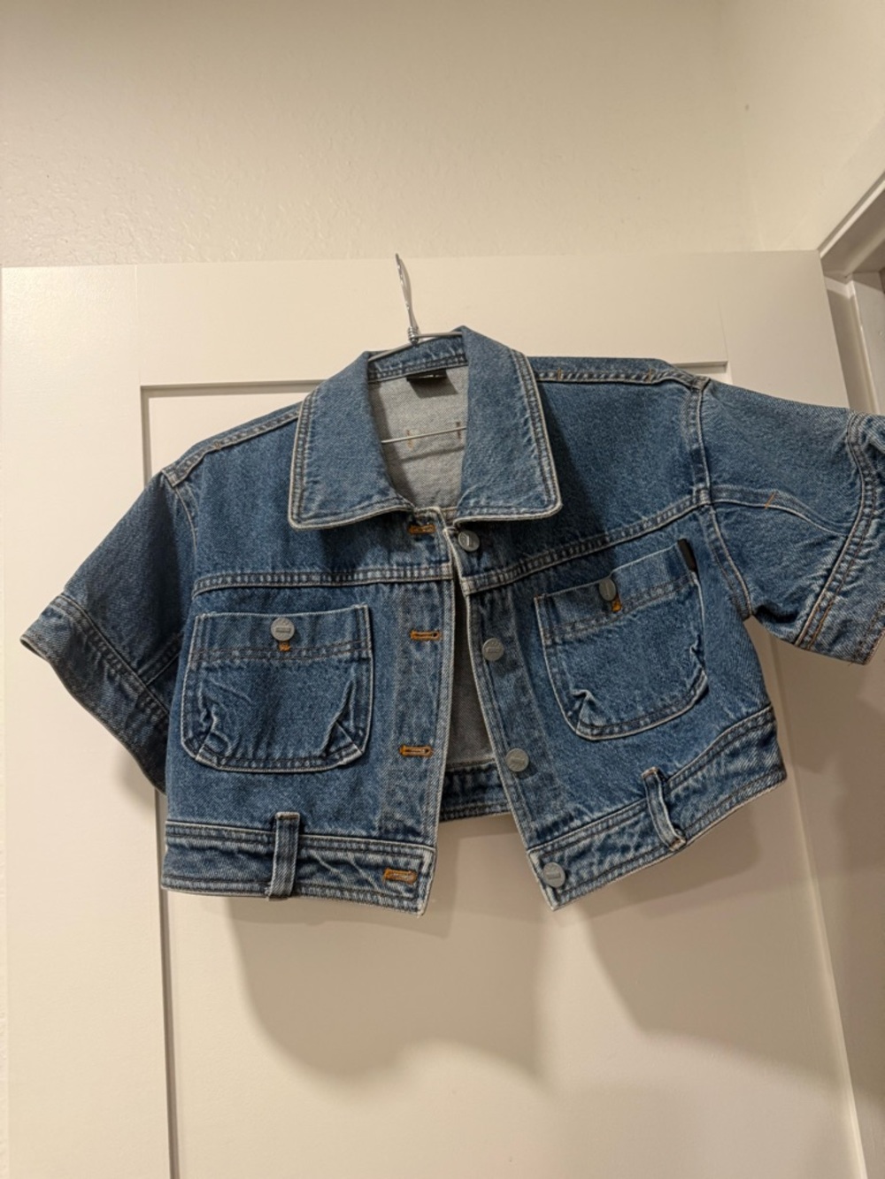 KOOGI Short-Sleeve Denim Jacket - Blue - Picture 2 of 5